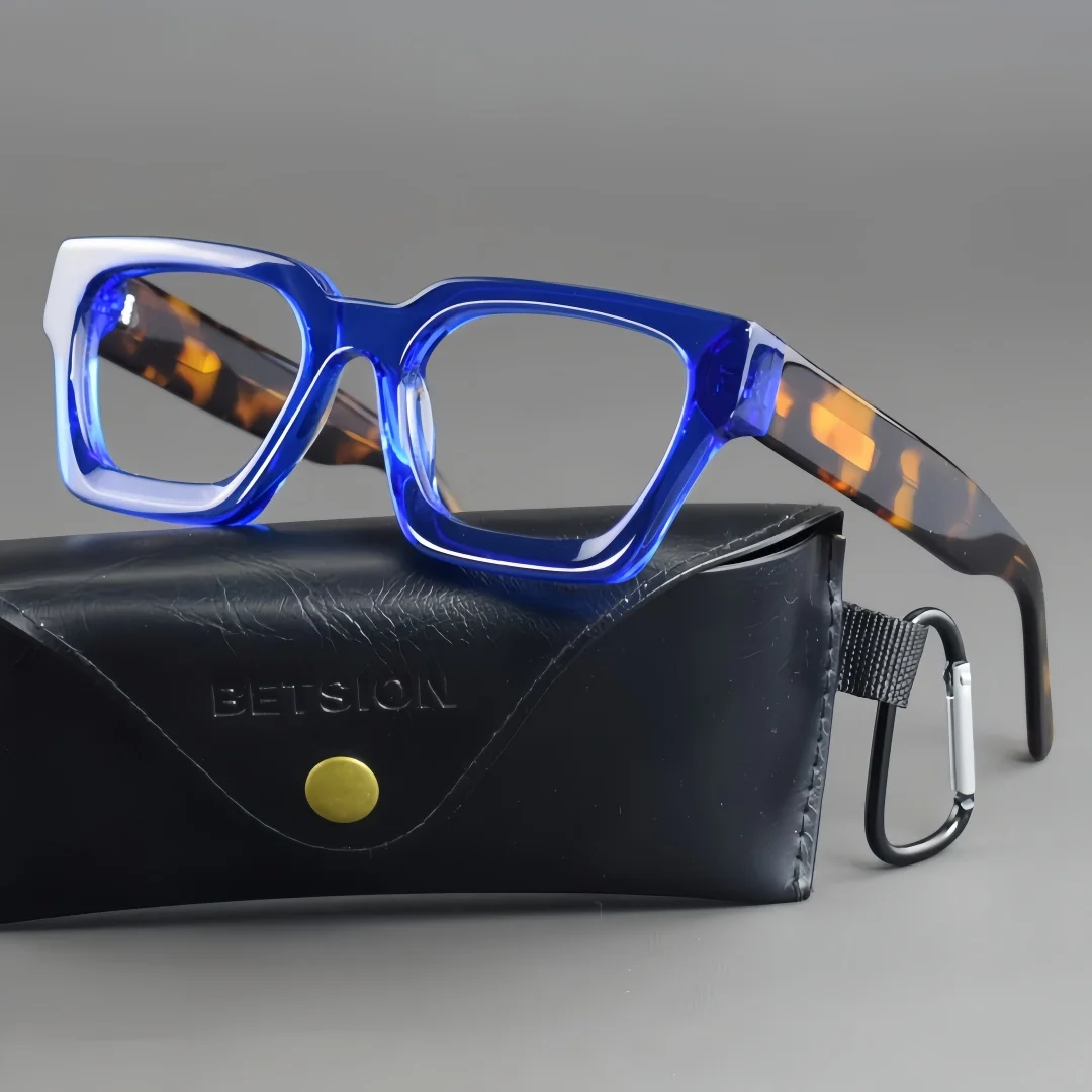 BETSION HandmadeThick Acetate Eyeglasses Frame Men Women Retro Luxury Oversized Square 52mm Glasses For Streetwear
BETSION HandmadeThick Acetate Eyeglasses Frame Men Women Retro Luxury Oversized Square 52mm Glasses For Streetwear