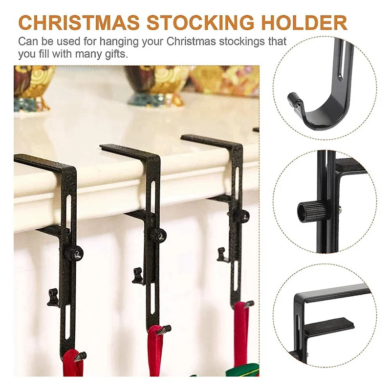 AB42-12 Pieces Christmas Stocking Holders For Mantle - Adjustable Christmas Metal Hooks Garland Hanger For Christmas Stocking
AB42-12 Pieces Christmas Stocking Holders For Mantle - Adjustable Christmas Metal Hooks Garland Hanger For Christmas Stocking