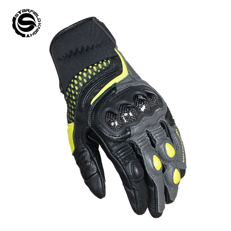Star Field Knight Carbon Fiber Motorcycle Gloves Joint Protection Summer Riding Gears Real Goat Leather Non-slip Wear-resistant
Star Field Knight Carbon Fiber Motorcycle Gloves Joint Protection Summer Riding Gears Real Goat Leather Non-slip Wear-resistant