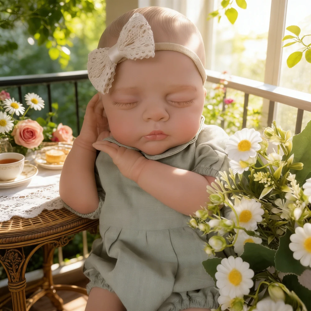 BZDOLL 48CM 19in Full Vinyl Sleeping Reborn Doll, 3D Veined Skin, Kids Fashion Birthday Gift
BZDOLL 48CM 19in Full Vinyl Sleeping Reborn Doll, 3D Veined Skin, Kids Fashion Birthday Gift