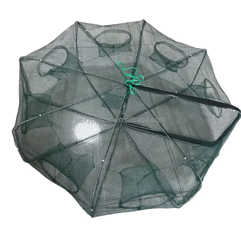 Hot Sells Multiple 6/8 Holes Portable Nylon Fishing Trap Fishing Crab Pot Net for Sale
Hot Sells Multiple 6/8 Holes Portable Nylon Fishing Trap Fishing Crab Pot Net for Sale
