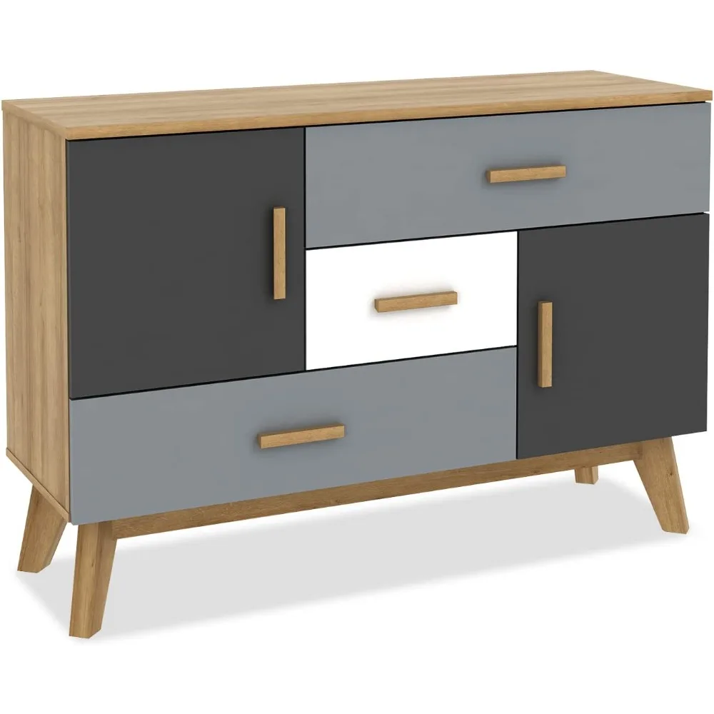 Free-Standing Floor Storage Cabinet with 2 Doors, 3 Drawers, Adjustable Shelf, Multifunctional Accent Dresser for Living
Free-Standing Floor Storage Cabinet with 2 Doors, 3 Drawers, Adjustable Shelf, Multifunctional Accent Dresser for Living