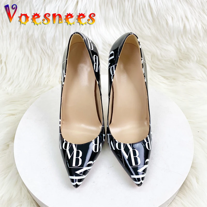 Newest Letter Graffiti Party Shoes 8CM Women's Office Stiletto Pumps Fashion European And American Style Pointed Toe High Heels
Newest Letter Graffiti Party Shoes 8CM Women's Office Stiletto Pumps Fashion European And American Style Pointed Toe High Heels