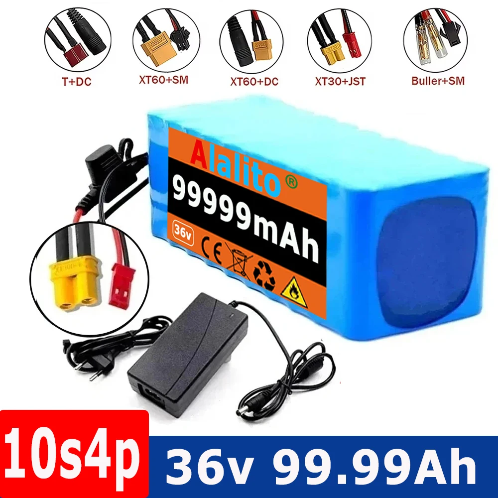 36V 10S4P 99.99Ah Panasonic 18650 large capacity 42V750W 1000W lithium battery pack for ebike bicycle scooter 30A built-in BMS
36V 10S4P 99.99Ah Panasonic 18650 large capacity 42V750W 1000W lithium battery pack for ebike bicycle scooter 30A built-in BMS