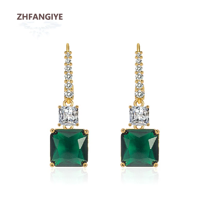 ZHFANGIYE Retro Earrings 925 Silver Jewelry with Emerald Zircon Gemstone Drop Earring for Women Wedding Party Gift Accessories
ZHFANGIYE Retro Earrings 925 Silver Jewelry with Emerald Zircon Gemstone Drop Earring for Women Wedding Party Gift Accessories