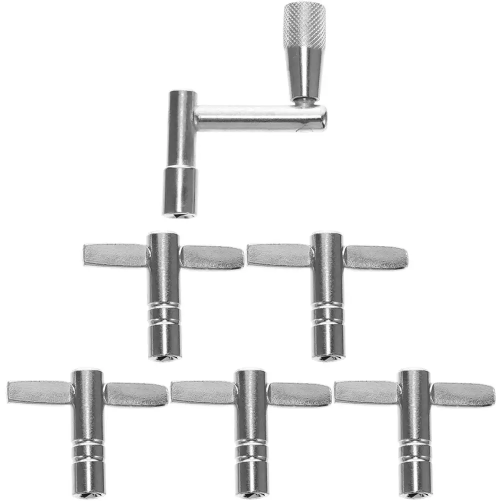 6pcs Drum Keys Accessories Premium Material Long Life Tuning Tools Compact Size Silver Drum Key Chain Percussion Wrenches Lug
6pcs Drum Keys Accessories Premium Material Long Life Tuning Tools Compact Size Silver Drum Key Chain Percussion Wrenches Lug