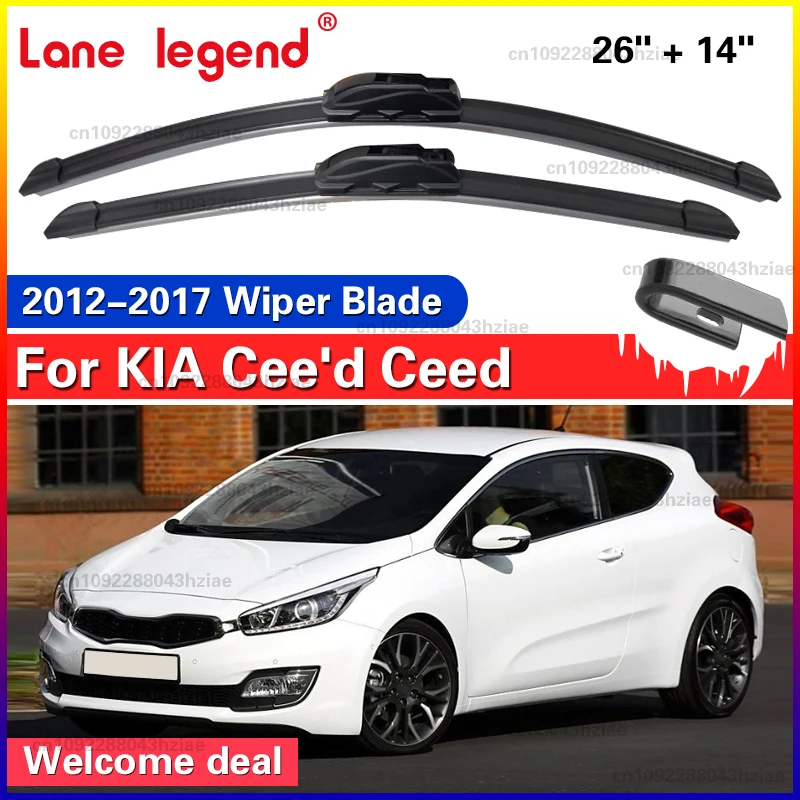 For Kia KIA Cee'd Ceed JD SW 2012 2013 2014 2015 2016 2017 Front Wiper Blades Windshield Windscreen Car Accessories 26"+14"
For Kia KIA Cee'd Ceed JD SW 2012 2013 2014 2015 2016 2017 Front Wiper Blades Windshield Windscreen Car Accessories 26"+14"