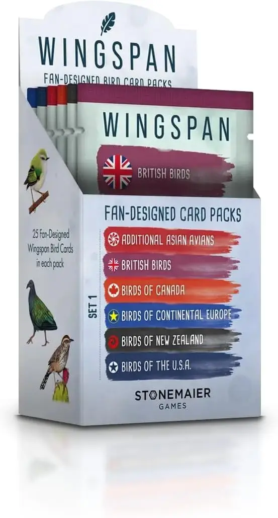 150 New Bird Cards for Wingspan Base Game Fan-Designed Promo Packs
150 New Bird Cards for Wingspan Base Game Fan-Designed Promo Packs