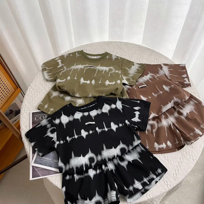 1-7Y Children's Sets Summer Printing Fashion Boys Round Neck Short Sleeved T-shirt Casual Shorts Two Piece Set
1-7Y Children's Sets Summer Printing Fashion Boys Round Neck Short Sleeved T-shirt Casual Shorts Two Piece Set