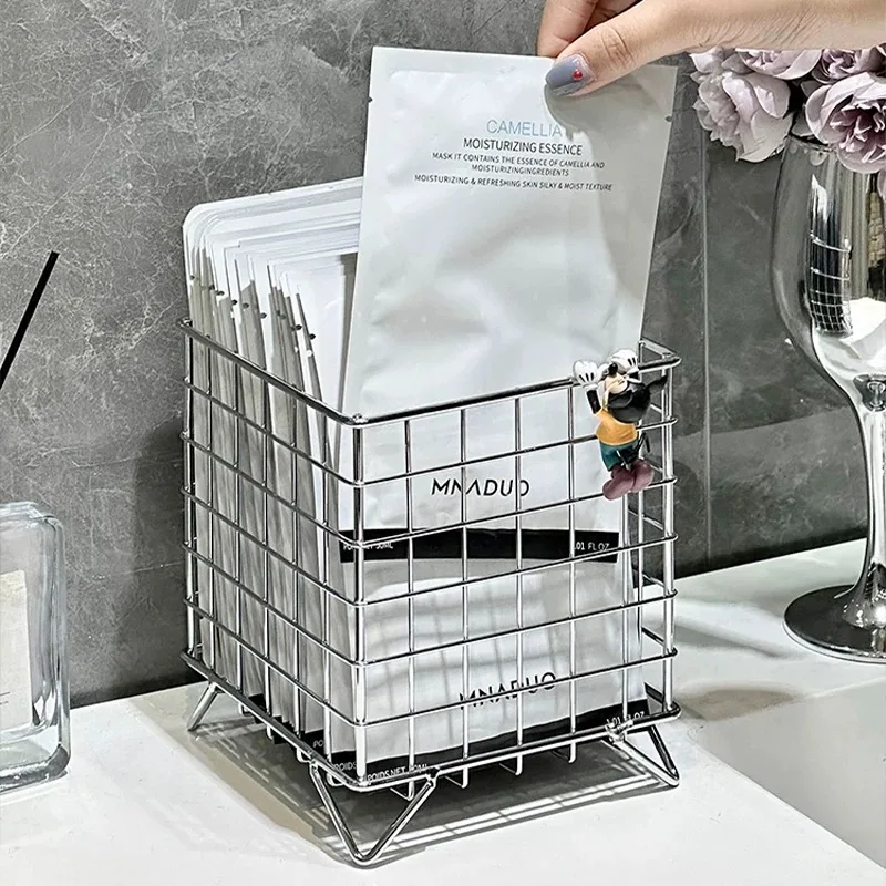 MINKYS Metal Desktop Storage Basket Box Office Cosmetics Makeup Storage Box Desk Organizer Stationery
MINKYS Metal Desktop Storage Basket Box Office Cosmetics Makeup Storage Box Desk Organizer Stationery