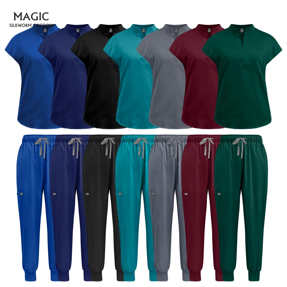 Hospital Surgical Uniforms Women Beauty Work Tops Jogger Pant Set Medical Nurse Uniforms Clinic Nurse Accessories Doctor Clothes
Hospital Surgical Uniforms Women Beauty Work Tops Jogger Pant Set Medical Nurse Uniforms Clinic Nurse Accessories Doctor Clothes