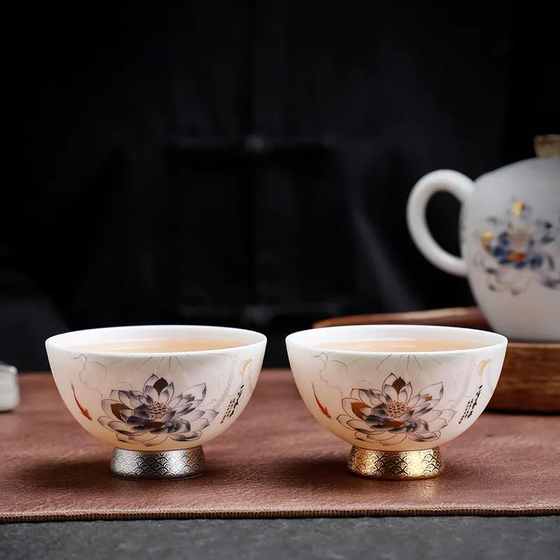 High-End White Jade Porcelain Cup Men's Tea Women's Personal Savoring Single Special Kung Fu
High-End White Jade Porcelain Cup Men's Tea Women's Personal Savoring Single Special Kung Fu