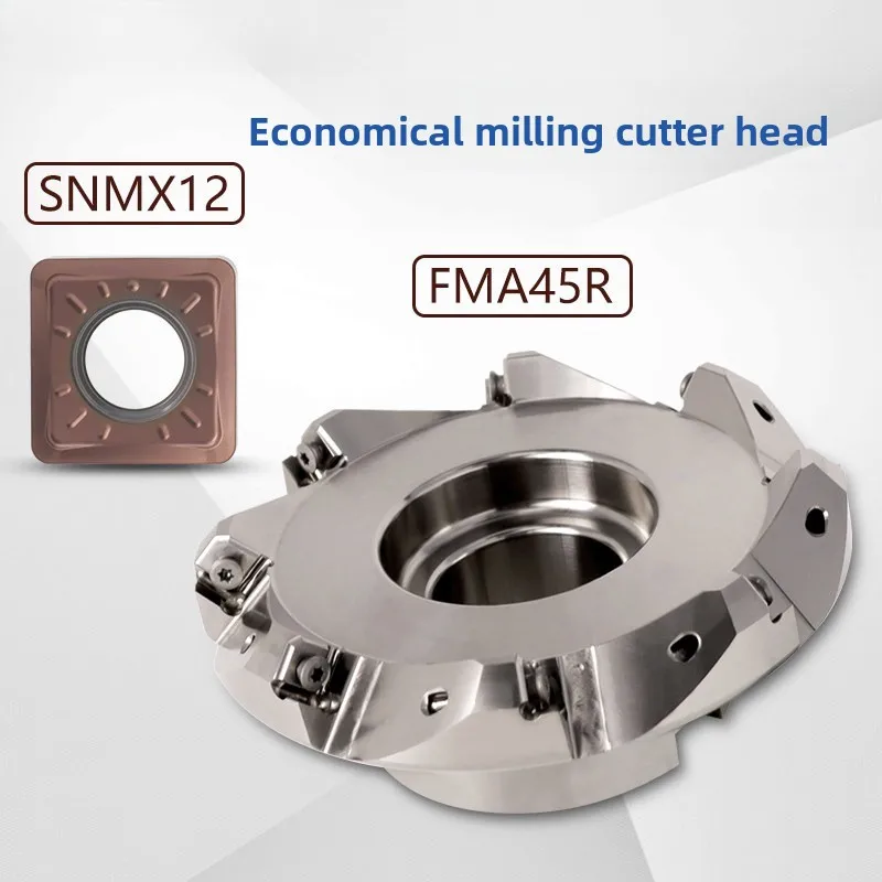 45°/75°/88° Face Mill, Double-Sided 8-Tip, Walter Compatible FM-SN12 Roughing Insert for CNC Machining Center
45°/75°/88° Face Mill, Double-Sided 8-Tip, Walter Compatible FM-SN12 Roughing Insert for CNC Machining Center