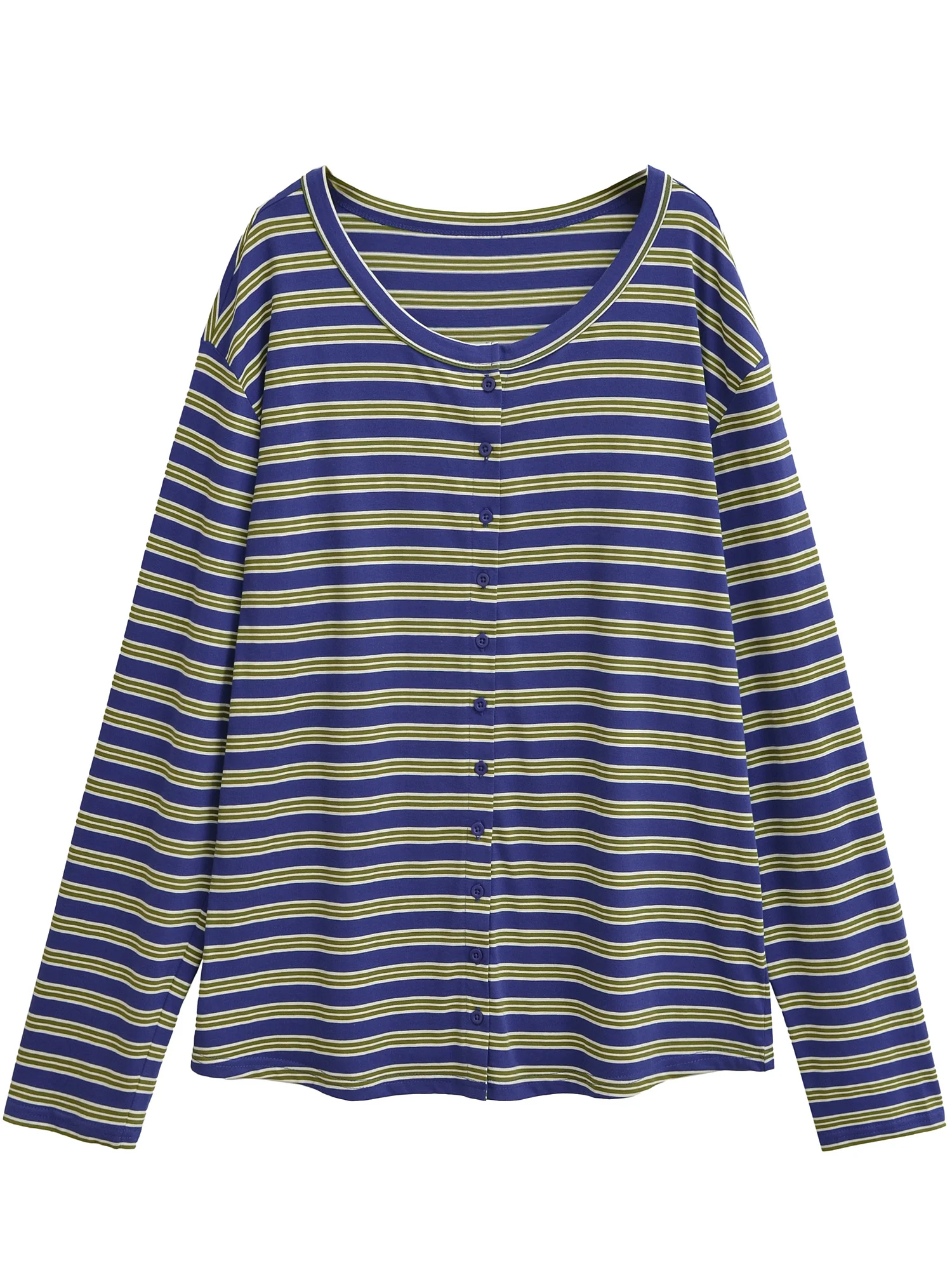 Американская ретро-куртка в полоску с длинными рукавами и круглым вырезом, свободного кроя, на одной пуговице, женская, повседневная, больших размеров, утягивающая фигуру, топ
Американская ретро-куртка в полоску с длинными рукавами и круглым вырезом, свободного кроя, на одной пуговице, женская, повседневная, больших размеров, утягивающая фигуру, топ