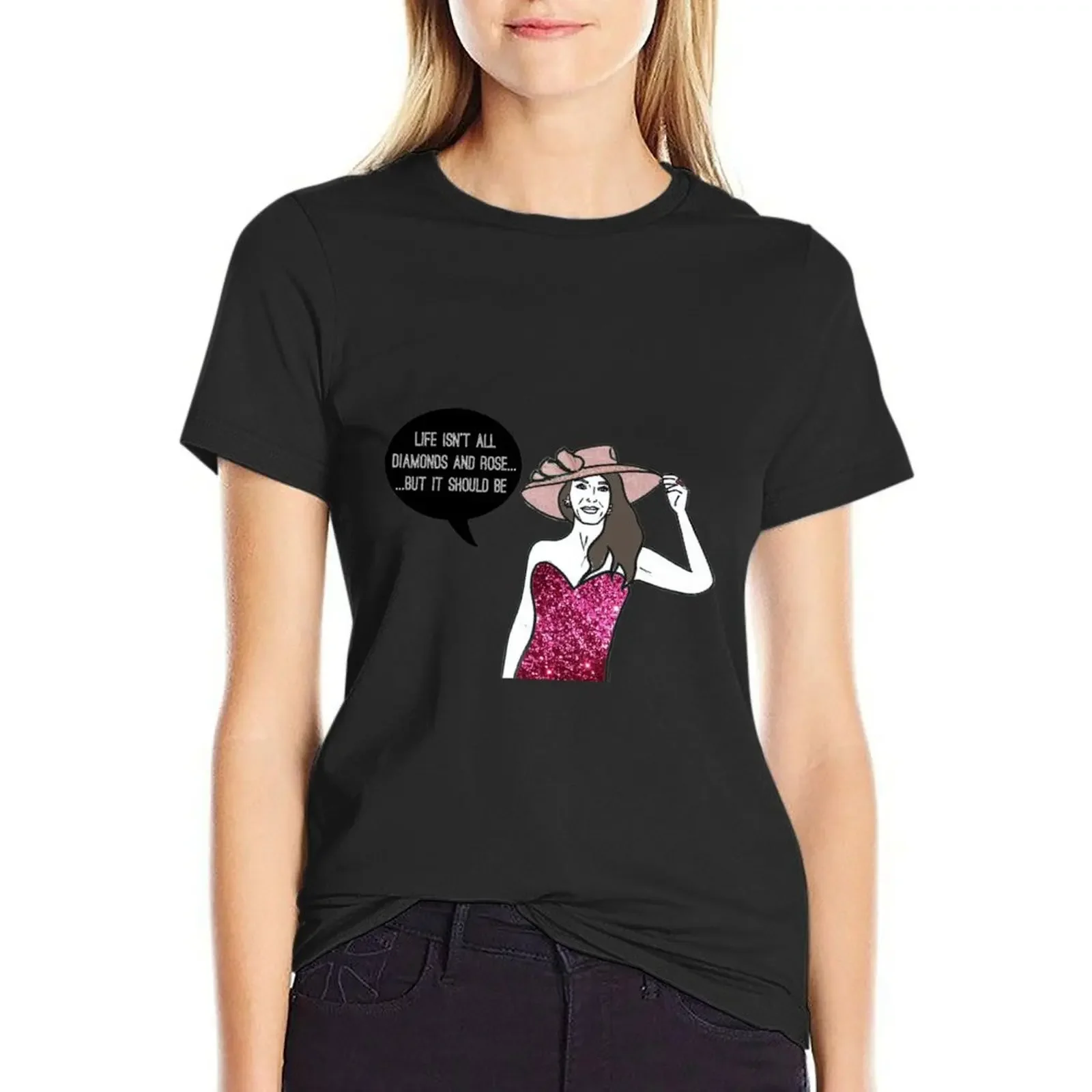 Diamonds and Rose T-Shirt female vintage sports fans plus size tops white t-shirt dress for Women sexy
Diamonds and Rose T-Shirt female vintage sports fans plus size tops white t-shirt dress for Women sexy