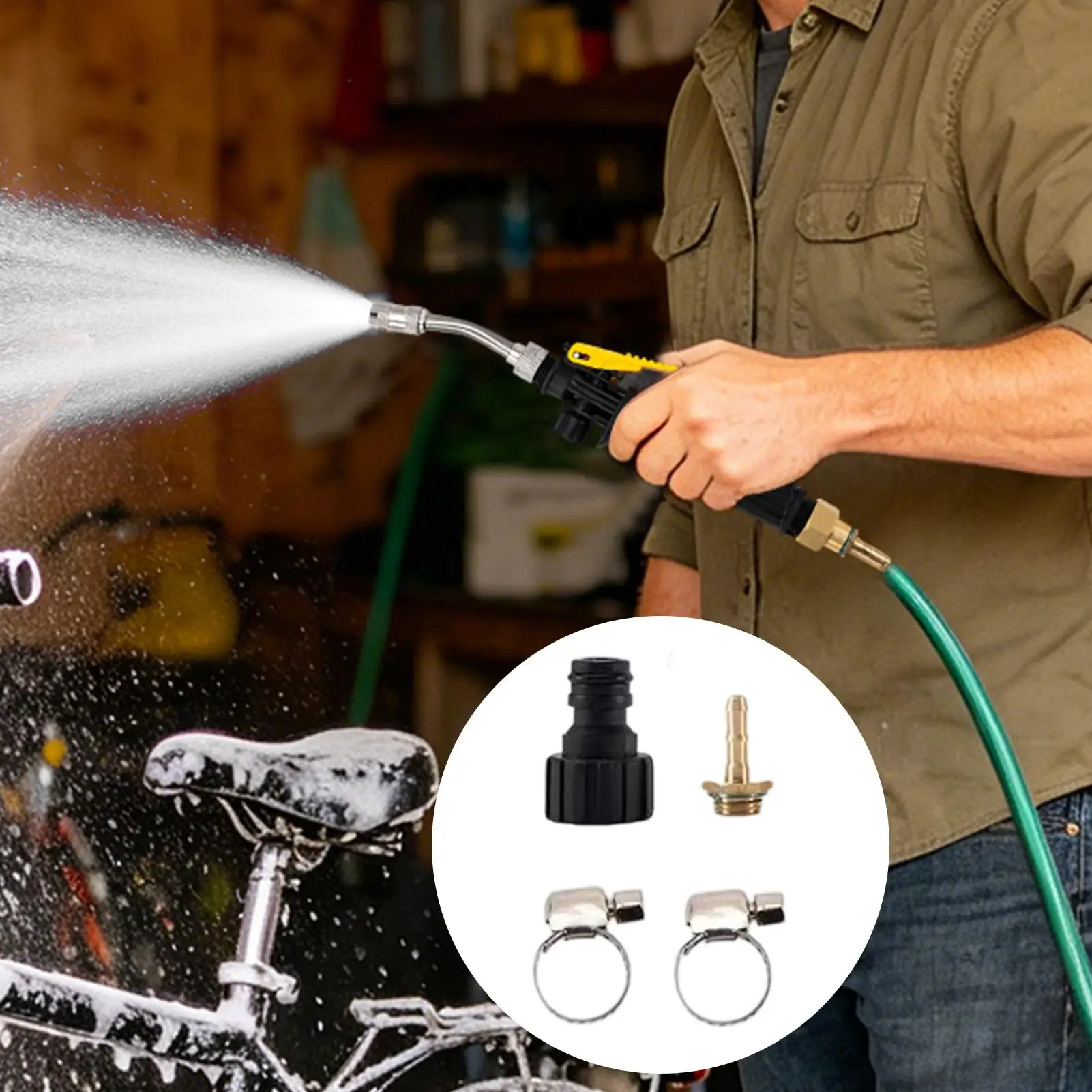 Hose Nozzle High Pressure Stainless Steel Portable Automotive Sprayer Detachable Adjustable Length Car High Pressure Washer For
Hose Nozzle High Pressure Stainless Steel Portable Automotive Sprayer Detachable Adjustable Length Car High Pressure Washer For