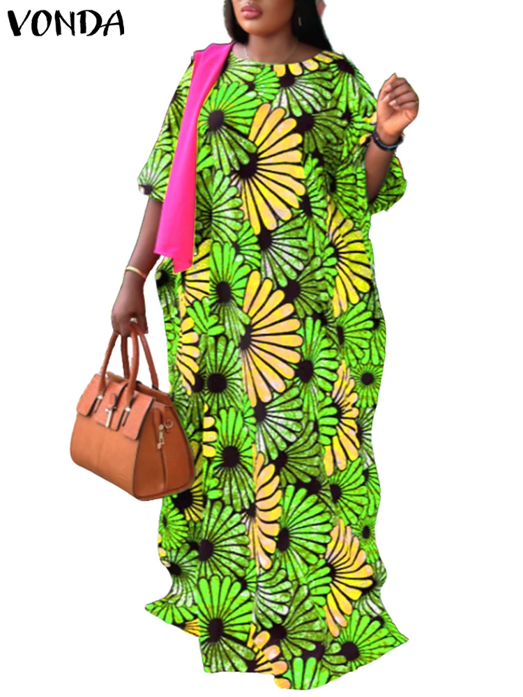 Plus Size 5XL VONDA Party Maxi Dress Women Summer Long Vestido 2025 Vintage Printed Sundress Bohemian Casual Lantern Sleeve Robe
Plus Size 5XL VONDA Party Maxi Dress Women Summer Long Vestido 2025 Vintage Printed Sundress Bohemian Casual Lantern Sleeve Robe