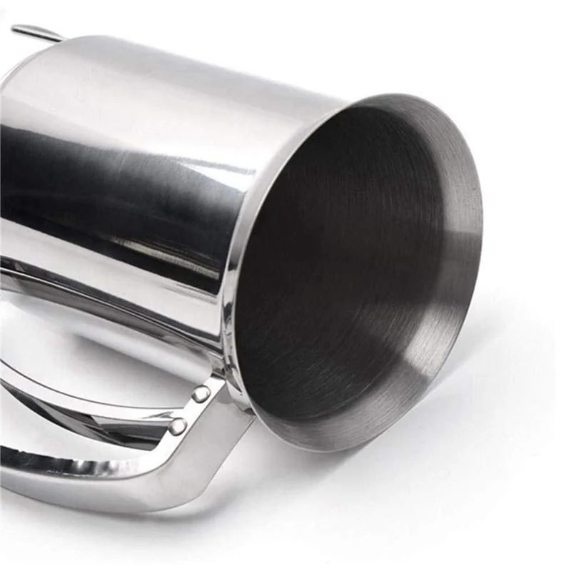 AA49 2X Flour Dispenser,Flour Batter Dispenser Stainless Steel Baking Tool Batter Mixer Batter Funnel For Home Kitchen Baking
AA49 2X Flour Dispenser,Flour Batter Dispenser Stainless Steel Baking Tool Batter Mixer Batter Funnel For Home Kitchen Baking
