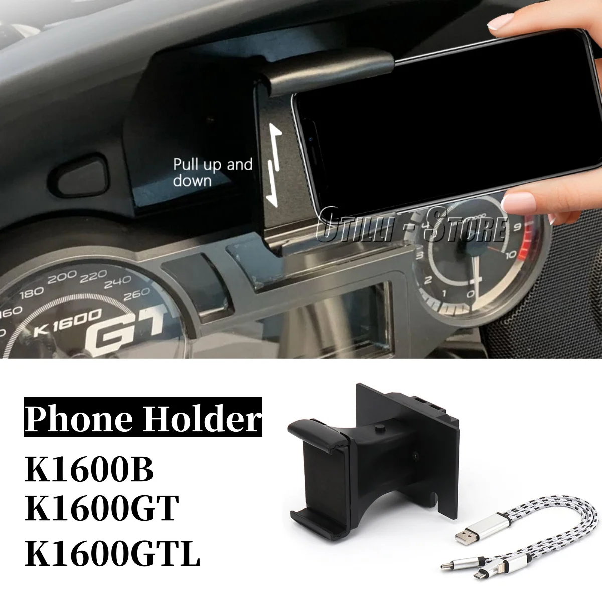 Для BMW K1600B K1600GT K1600GTL аксессуары для мотоциклов USB-зарядка держатель для смартфона навигационный кронштейн GPS монтажная подставка
Для BMW K1600B K1600GT K1600GTL аксессуары для мотоциклов USB-зарядка держатель для смартфона навигационный кронштейн GPS монтажная подставка