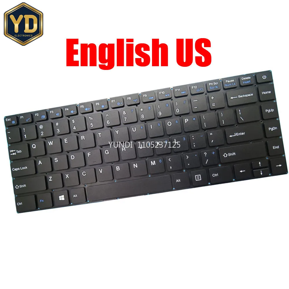 YD Laptop Keyboard For Microtech e-book For eBook Pro EB14AI32 14.1" English US Without Frame Black New
YD Laptop Keyboard For Microtech e-book For eBook Pro EB14AI32 14.1" English US Without Frame Black New