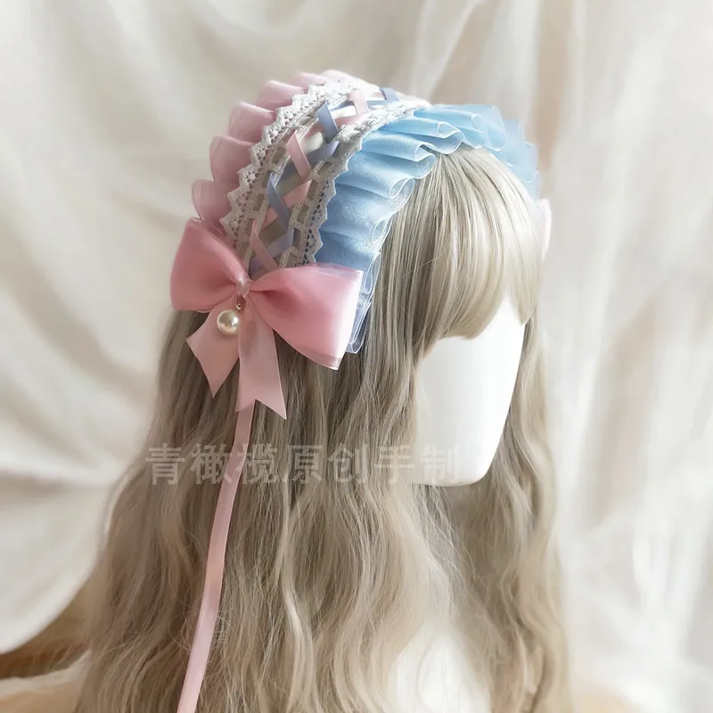 Pink Blue Purple Lolita Headband Heaven Girl Sakura Tea Lolita Headdress Hairpin Lo Mother Hair Accessories Original Hairpin
Pink Blue Purple Lolita Headband Heaven Girl Sakura Tea Lolita Headdress Hairpin Lo Mother Hair Accessories Original Hairpin