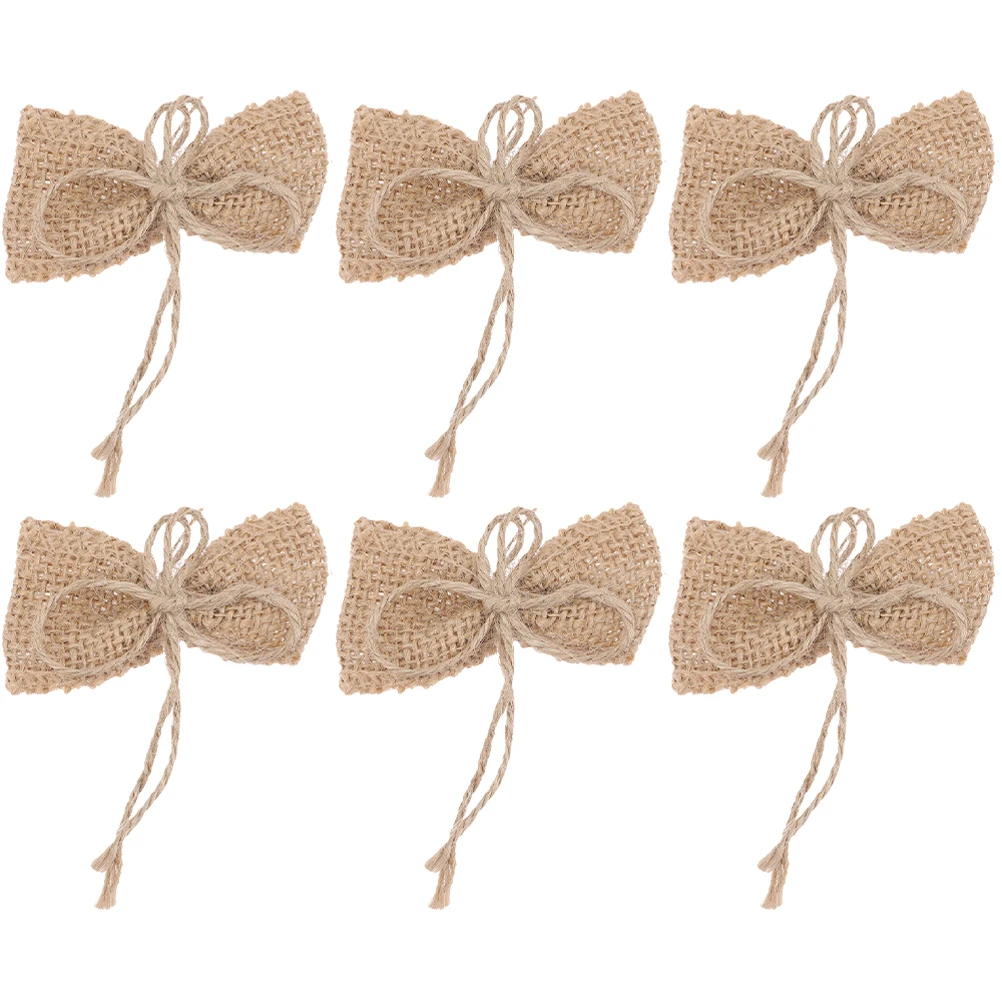 6 Pcs Bow Decoration Christmas Xmas Tree Hanging Ornament Ornaments for Decorations Garland Jute Bows Crafts Decors
6 Pcs Bow Decoration Christmas Xmas Tree Hanging Ornament Ornaments for Decorations Garland Jute Bows Crafts Decors
