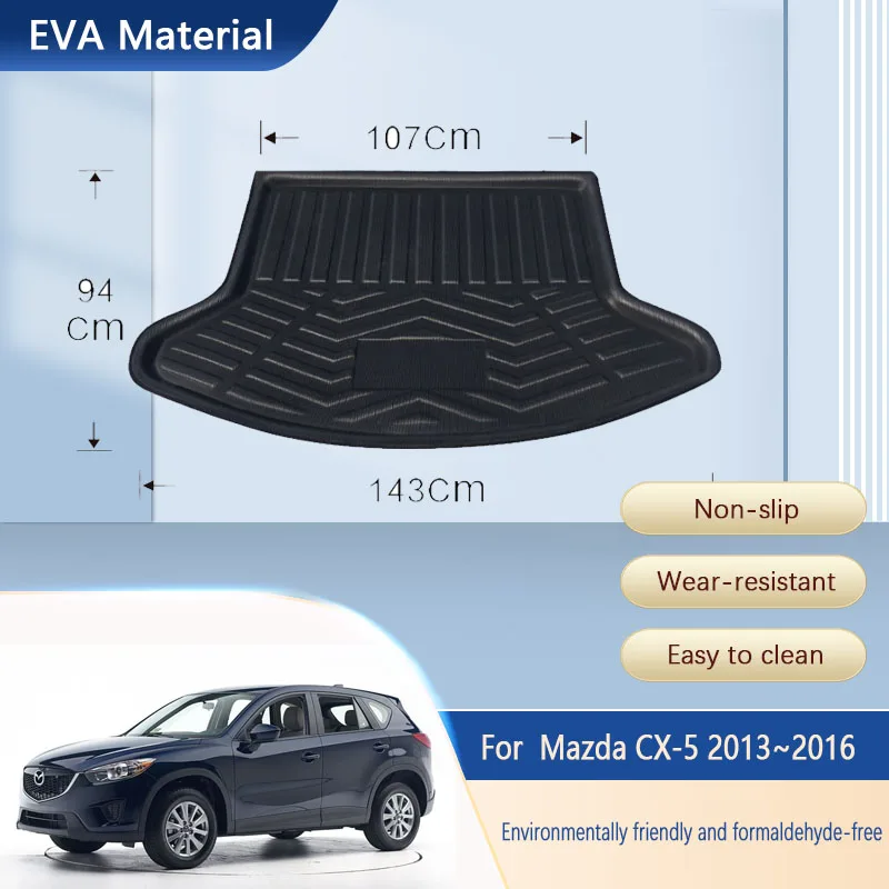 Коврики в багажник автомобиля для Mazda CX-5 CX5 CX 5 2013 2014 2015 2016, водонепроницаемые задние накладки для хранения багажника, ковры, чехлы из ЭВА, автомобильные аксессуары
Коврики в багажник автомобиля для Mazda CX-5 CX5 CX 5 2013 2014 2015 2016, водонепроницаемые задние накладки для хранения багажника, ковры, чехлы из ЭВА, автомобильные аксессуары