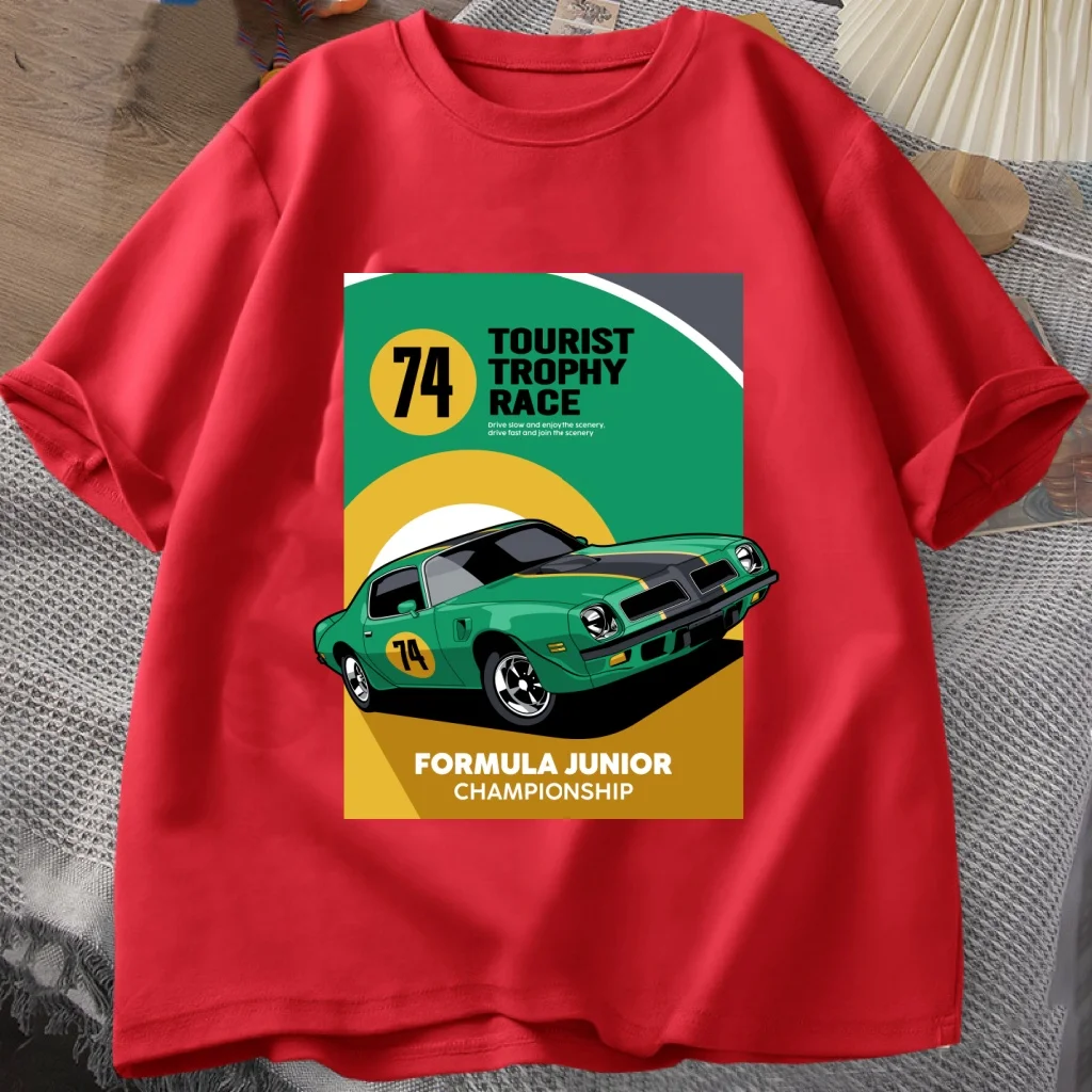 Comfortable Soft Cotton Tourist Trophy Race Crew Neck Men's T-Shirt Retro Print Everyday Casual Loose Fit Daily Top
Comfortable Soft Cotton Tourist Trophy Race Crew Neck Men's T-Shirt Retro Print Everyday Casual Loose Fit Daily Top