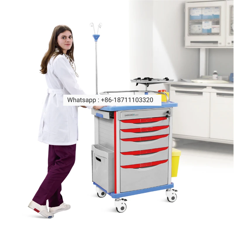 SKR054-ET SAIKANG Multifunction ABS Plastic Hospital Anaesthesia Trolley Medical Medicine Drug Emergency
SKR054-ET SAIKANG Multifunction ABS Plastic Hospital Anaesthesia Trolley Medical Medicine Drug Emergency