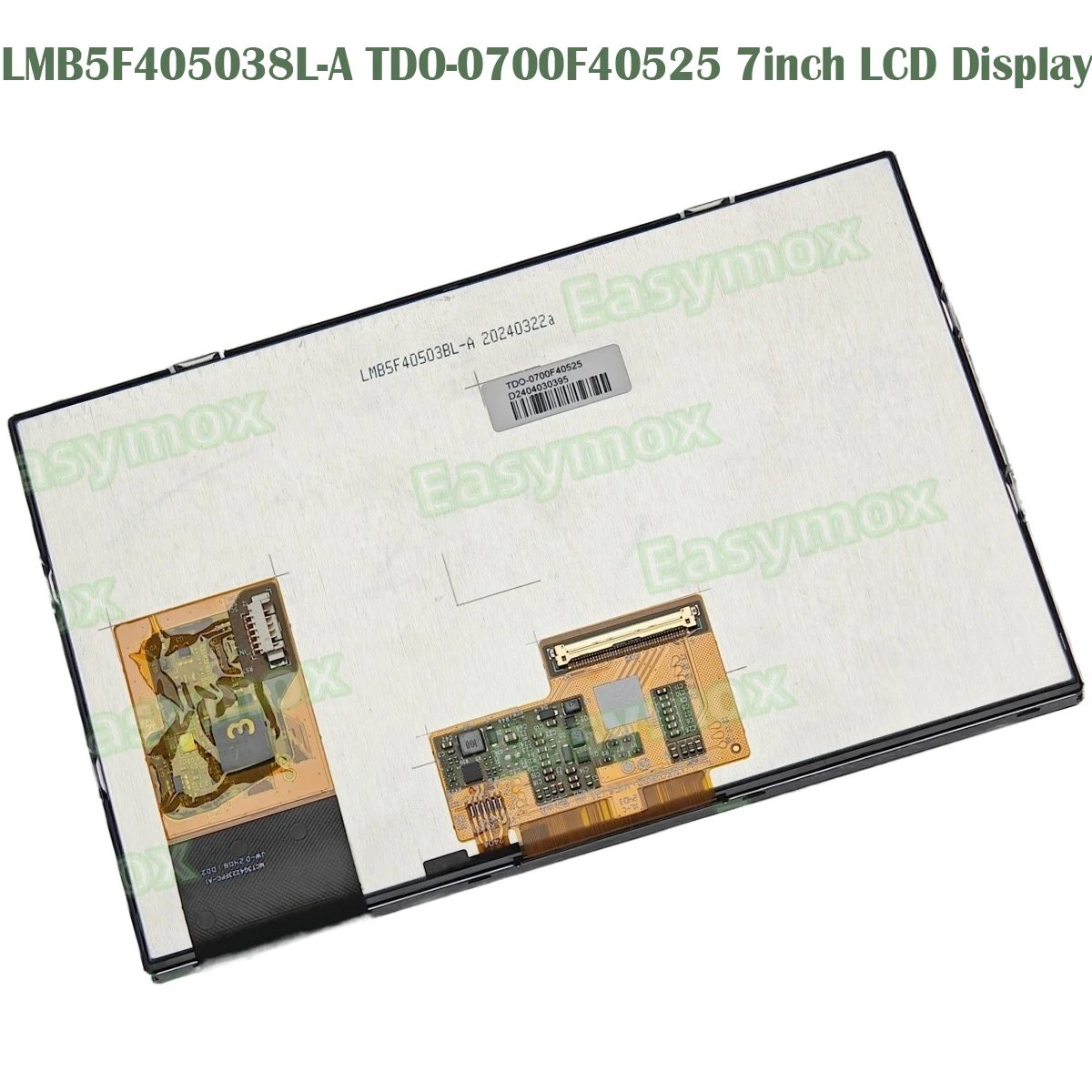 LMB5F405038L-A TDO-0700F40525 7inch LCD Display Car Center Console Navigation Screen Replacement
LMB5F405038L-A TDO-0700F40525 7inch LCD Display Car Center Console Navigation Screen Replacement