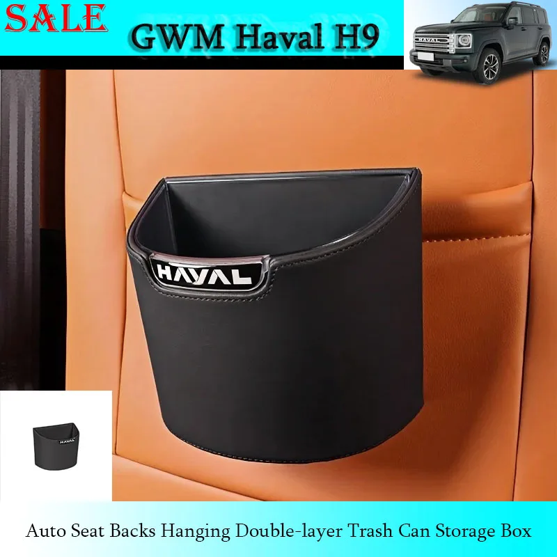 Fit for GWM Haval H9 2024-2025 Automobile Seat Backs Hanging Double-layer Trash Can Storage Box Car Interior Storage Accessories
Fit for GWM Haval H9 2024-2025 Automobile Seat Backs Hanging Double-layer Trash Can Storage Box Car Interior Storage Accessories