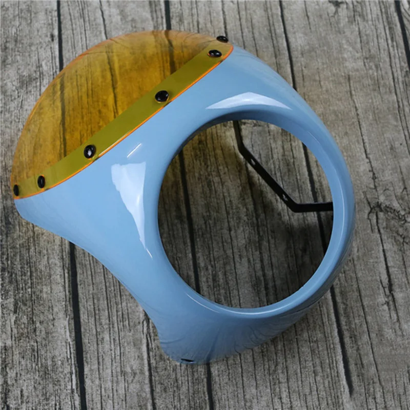 Motorcycle Headlight Fairing Wind Screen Cover Retro Cafe Racer 7 Inch Headlight
Motorcycle Headlight Fairing Wind Screen Cover Retro Cafe Racer 7 Inch Headlight
