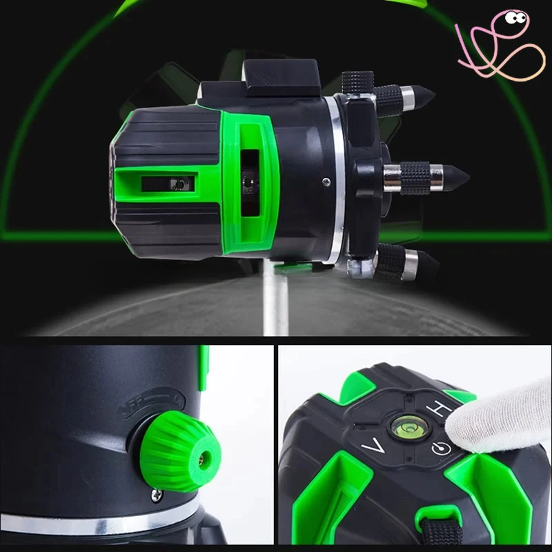 Outdoor 360 Degree Automatic Rotating Line Mini Laser Leveling Machine Rechargeable Self-leveling Rotating Green Laser Level
Outdoor 360 Degree Automatic Rotating Line Mini Laser Leveling Machine Rechargeable Self-leveling Rotating Green Laser Level