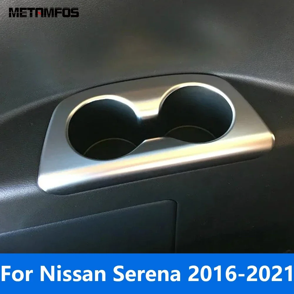 Держатель стакана для воды на заднее сиденье, обшивка панели для Nissan Серена C27 2016-2019 2020 2021, матовые аксессуары для интерьера, Стайлинг автомобиля
Держатель стакана для воды на заднее сиденье, обшивка панели для Nissan Серена C27 2016-2019 2020 2021, матовые аксессуары для интерьера, Стайлинг автомобиля