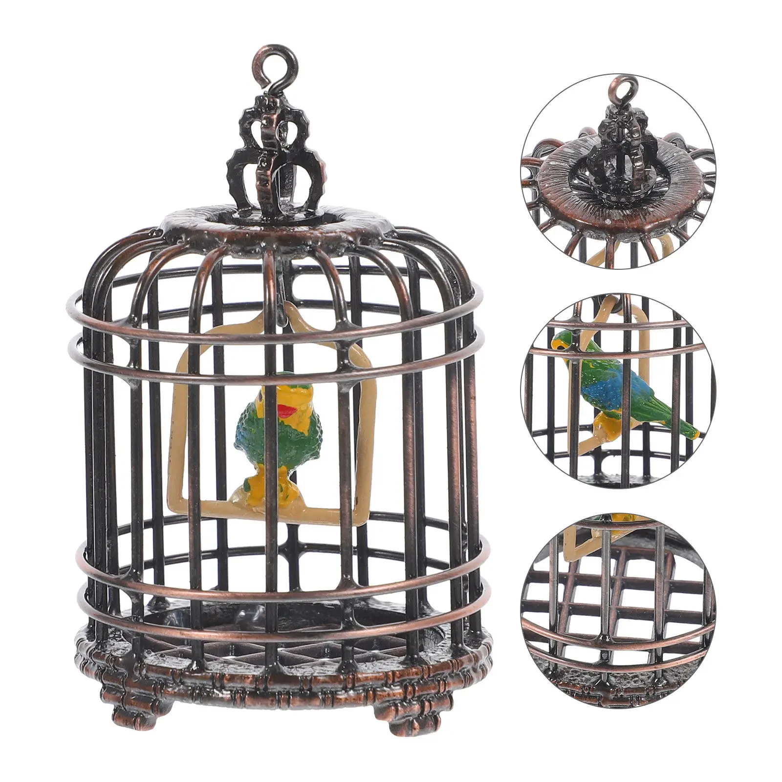 Mini House Birdcage Small Size Exquisite Mini Birdcage Necklace for 112 Miniature Houses Decorative Bird Cage Ornament
Mini House Birdcage Small Size Exquisite Mini Birdcage Necklace for 112 Miniature Houses Decorative Bird Cage Ornament