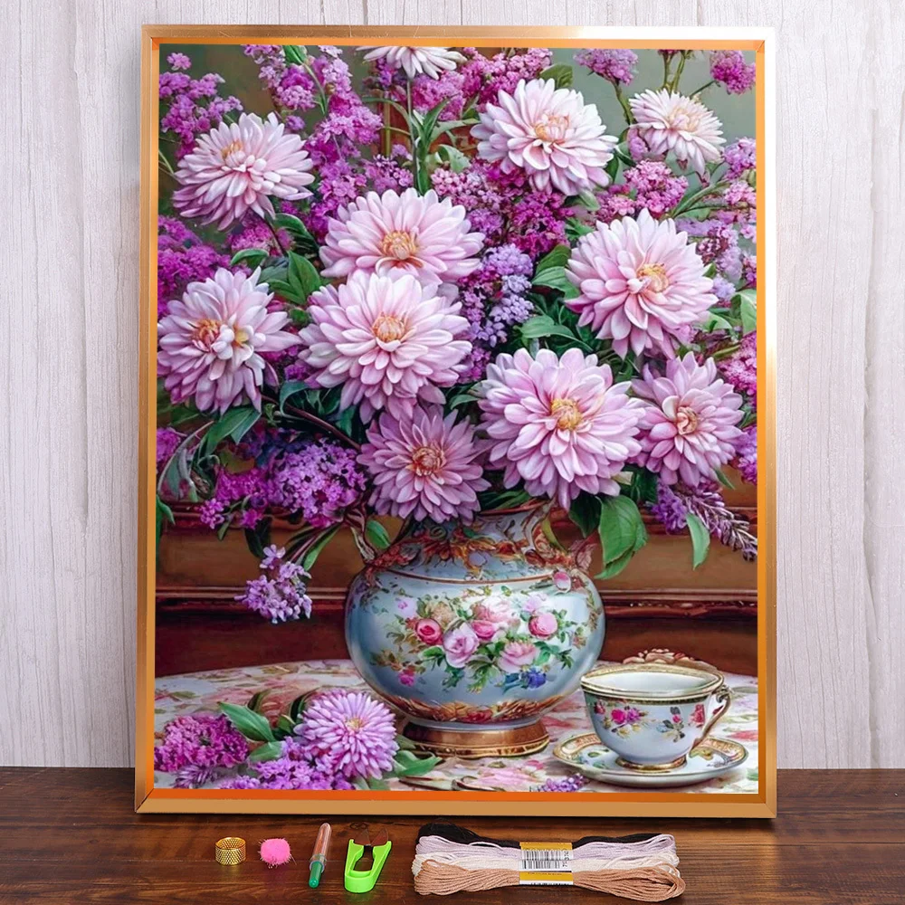 Still Life Flower Printed Cross Stitch Full Kit Embroidery DMC Threads Handmade Knitting Painting Craft Home Decor Gift Magic
Still Life Flower Printed Cross Stitch Full Kit Embroidery DMC Threads Handmade Knitting Painting Craft Home Decor Gift Magic