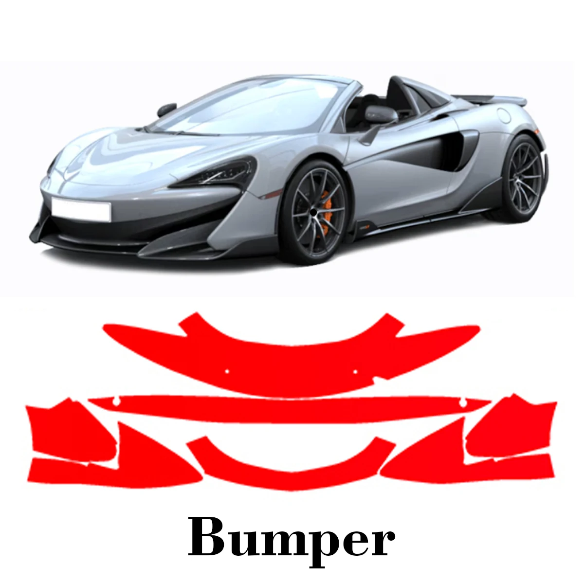 Car Precut Paint Protection Film Front Bumper Anti-scratch Exterior TPU PPF For McLaren 600LT 2019-2021
Car Precut Paint Protection Film Front Bumper Anti-scratch Exterior TPU PPF For McLaren 600LT 2019-2021