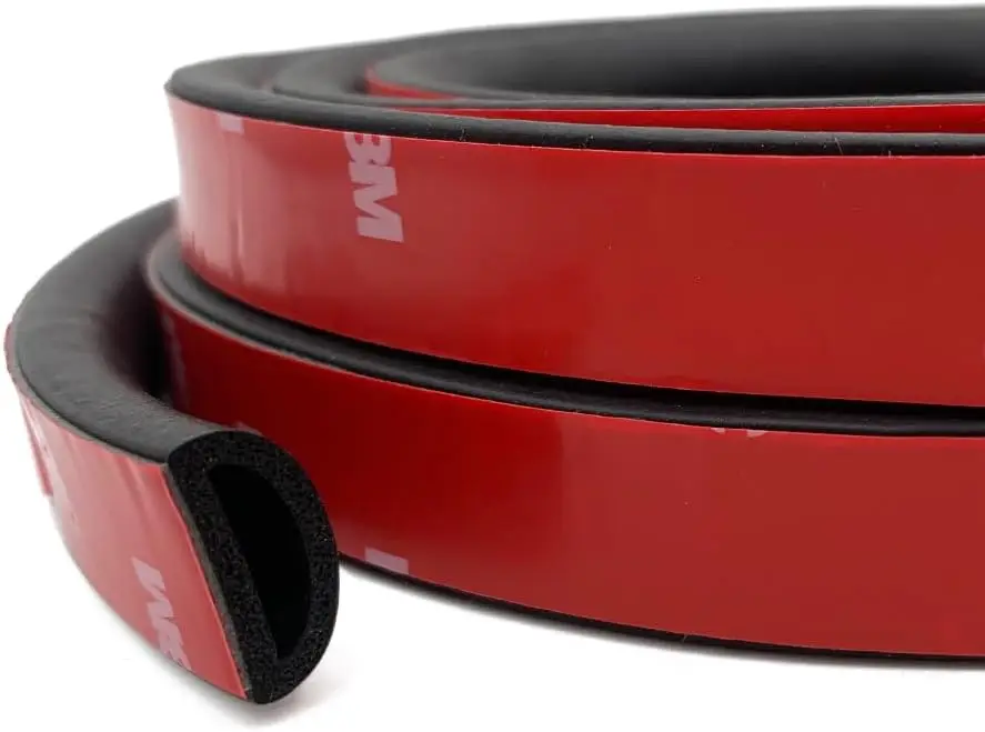 Self-Adhesive D Shape EPDM Rubber Weather Stripping Seal Strip, 0.75"W x 0.375"H x 13Ft for RV, Boat, Auto, Truck, Marine, Garage Doors & Windows
Self-Adhesive D Shape EPDM Rubber Weather Stripping Seal Strip, 0.75"W x 0.375"H x 13Ft for RV, Boat, Auto, Truck, Marine, Garage Doors & Windows