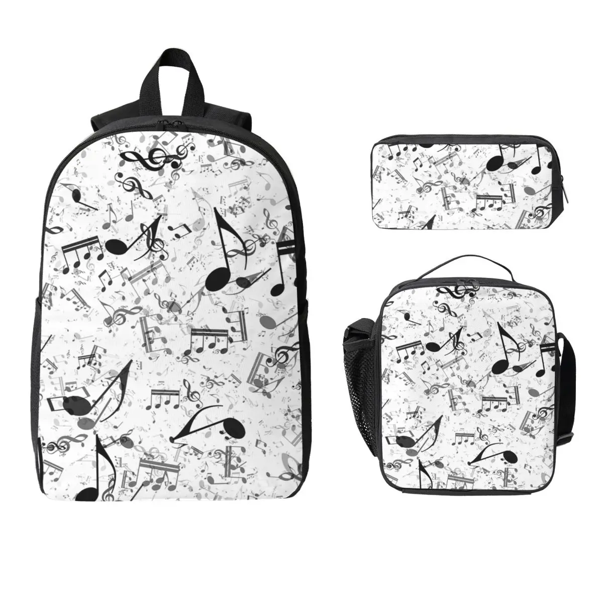 Bass Music Notes Backpack Student BookBag School Bag Computer Shoulder Bags 3ps Insulated Lunch Bag Pencil Case
Bass Music Notes Backpack Student BookBag School Bag Computer Shoulder Bags 3ps Insulated Lunch Bag Pencil Case
