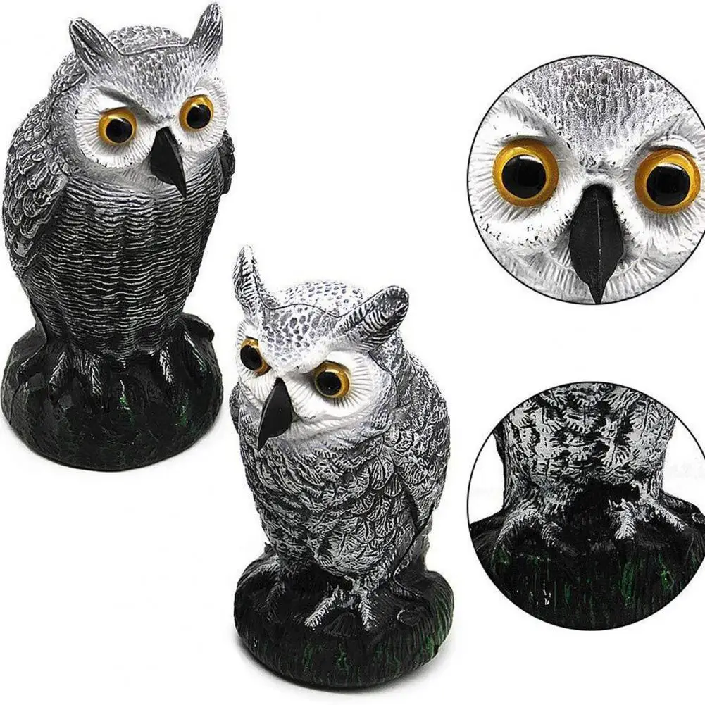 Weatherproof Owl Deterrent Realistic Plastic Owl Ornament with Bright Yellow Eyes for Outdoor Bird Repellent for Yard for Garden
Weatherproof Owl Deterrent Realistic Plastic Owl Ornament with Bright Yellow Eyes for Outdoor Bird Repellent for Yard for Garden