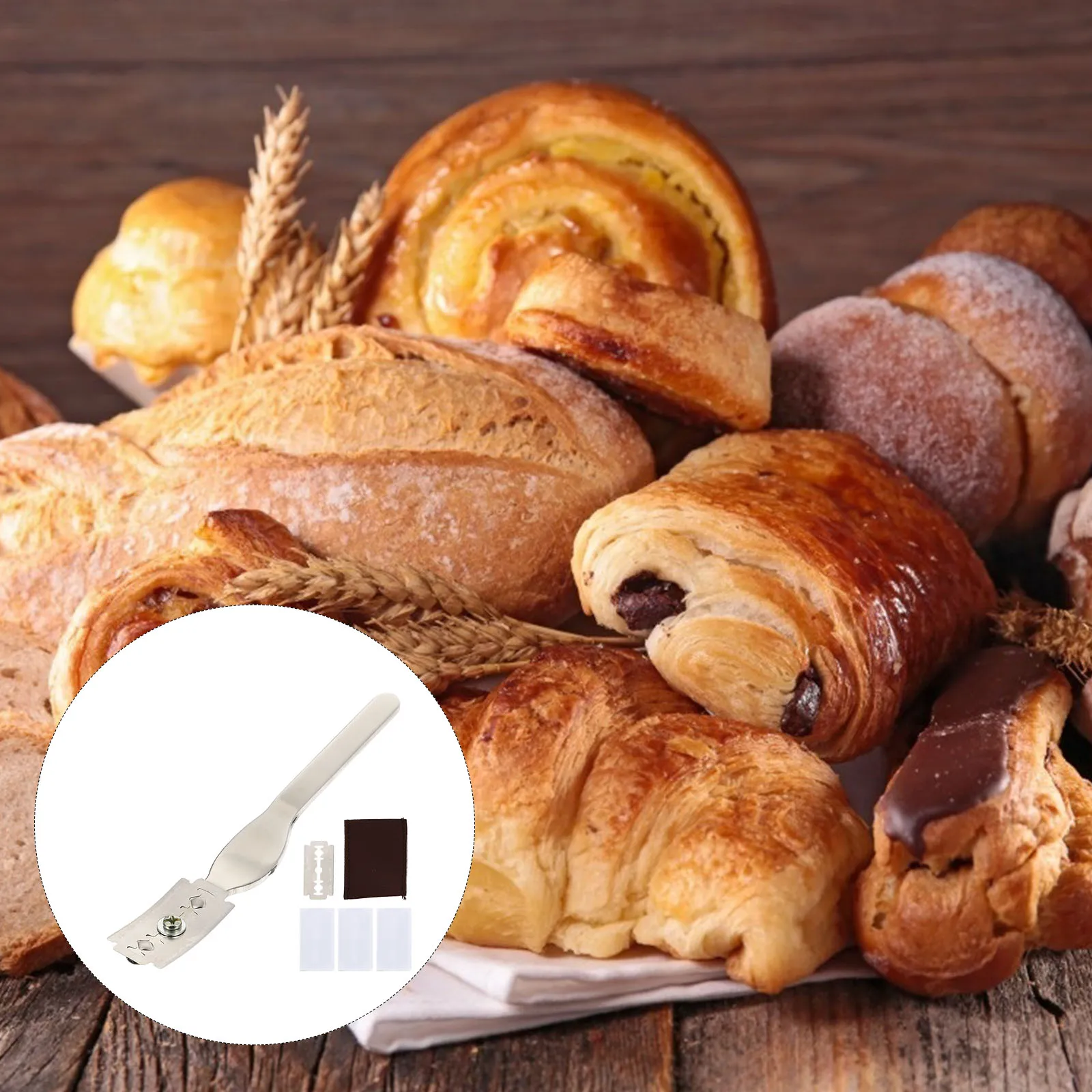 Bread Set Stainless Steel PU Handle Wear Resistant Kitchen Gadgets Baking Tools Slicer Easy Clean Safe Use
Bread Set Stainless Steel PU Handle Wear Resistant Kitchen Gadgets Baking Tools Slicer Easy Clean Safe Use