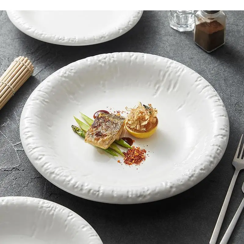 Stone Patterned Ceramic Dinner Plate Restaurant Soup Pasta Dessert Sushi Plates Molecular Cooking Tableware
Stone Patterned Ceramic Dinner Plate Restaurant Soup Pasta Dessert Sushi Plates Molecular Cooking Tableware