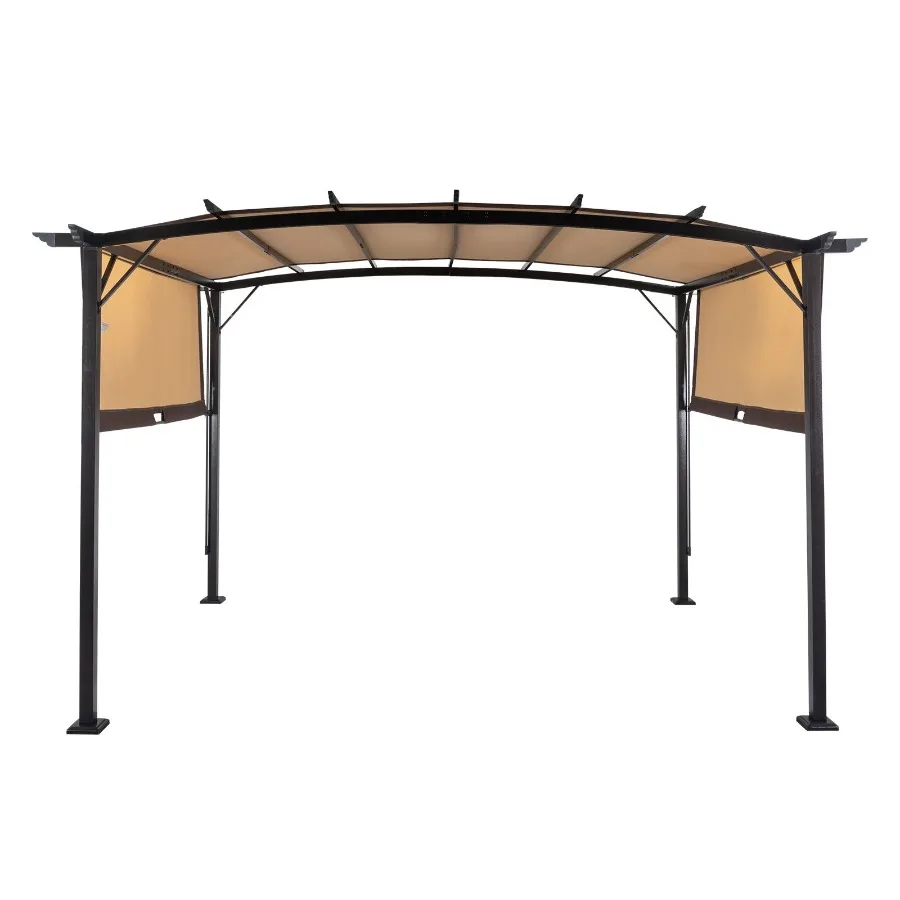 350*280*230.5cm Aluminum Dark Brown Post Brown Adjustable Shade Fabric Curved Top Folding Shed
350*280*230.5cm Aluminum Dark Brown Post Brown Adjustable Shade Fabric Curved Top Folding Shed
