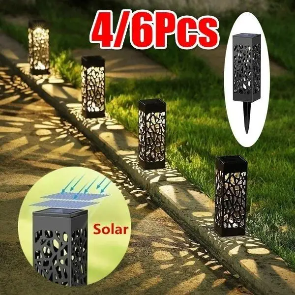 Новые 4/6 шт. водонепроницаемые светодиодные солнечные садовые фонари, уличный светильник для газона, лампа для патио, двора и сада (цвет: теплый белый/холодный белый)
Новые 4/6 шт. водонепроницаемые светодиодные солнечные садовые фонари, уличный светильник для газона, лампа для патио, двора и сада (цвет: теплый белый/холодный белый)