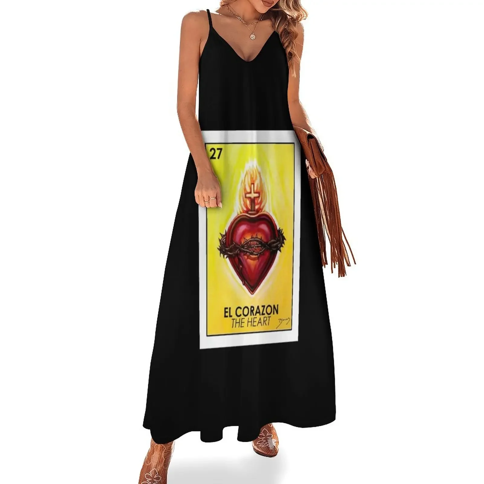 El Corazon - The Heart - Loteria Sleeveless Dress dress korean style Woman fashion beach dresses
El Corazon - The Heart - Loteria Sleeveless Dress dress korean style Woman fashion beach dresses