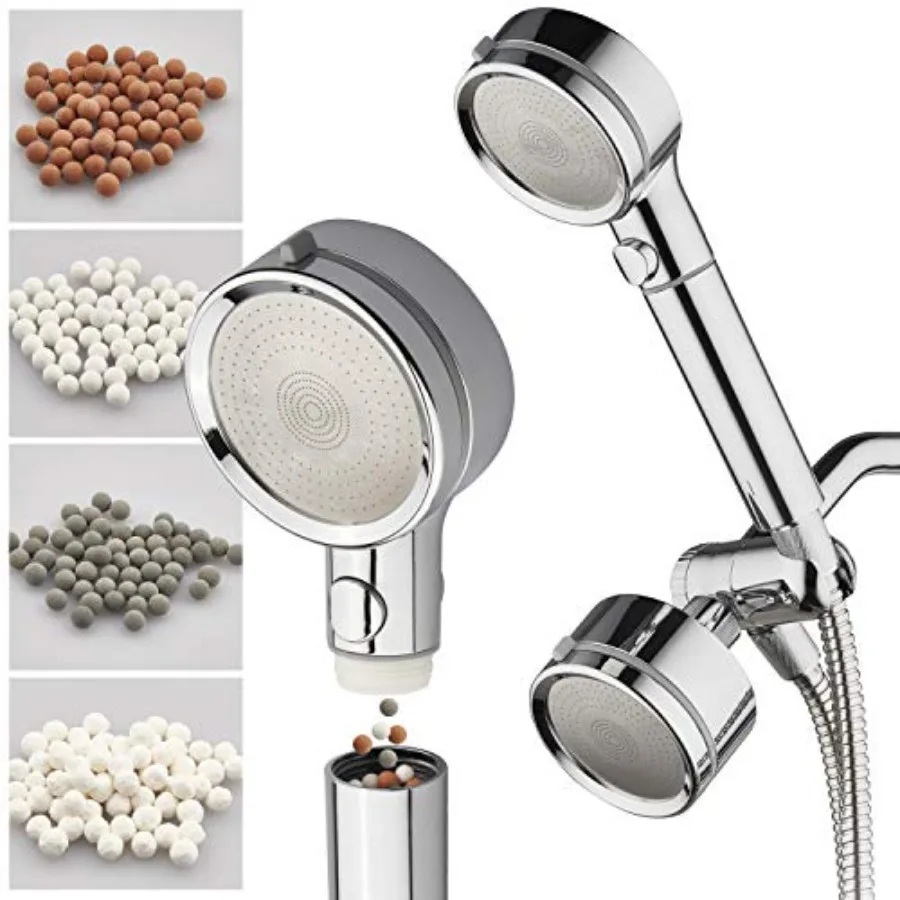 LaserJet 3-way Shower Head Combo with Filters and Pause Switch - High Pressure Laser Micro-Jets - Removable Face for Easy Clean
LaserJet 3-way Shower Head Combo with Filters and Pause Switch - High Pressure Laser Micro-Jets - Removable Face for Easy Clean