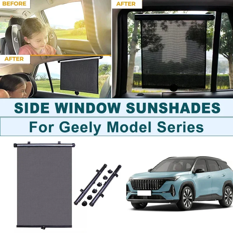 2Pcs UV Protection Retractable Car Side Window Sun Shade Roller Blinds For Geely Coolray Atlas Emgrand Okavango Tugella Azkarra
2Pcs UV Protection Retractable Car Side Window Sun Shade Roller Blinds For Geely Coolray Atlas Emgrand Okavango Tugella Azkarra