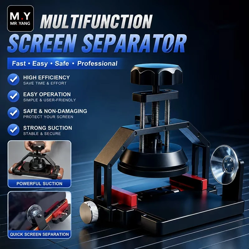 MR.Yang QP-6 Multi Function Screen Separator Strong Suction Safe Non Scratch Design Easy Operation Time Saving Tool for Repair