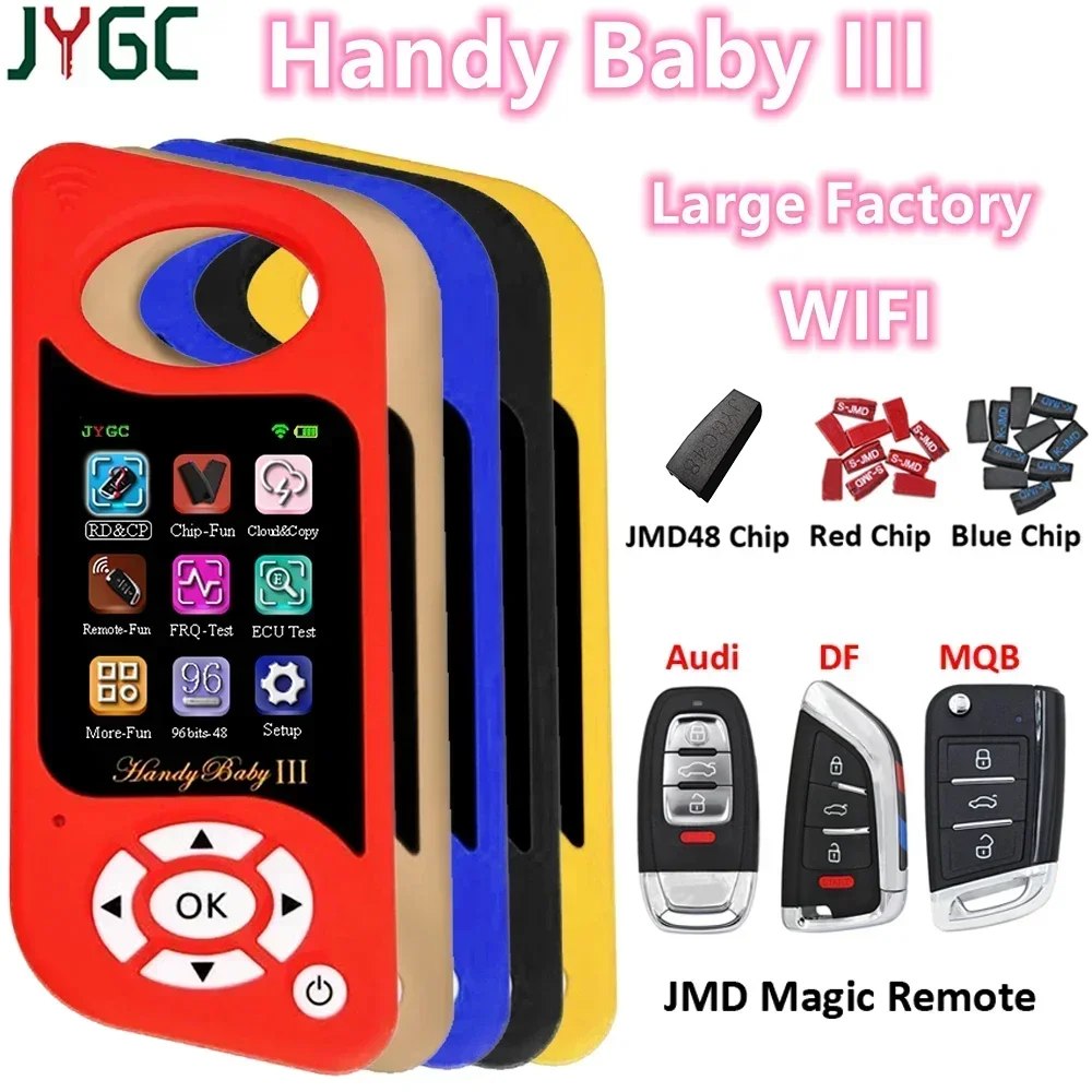 Best JYGC Handy Baby III Wifi / Bluetooth Version Remote Generator Handy Baby 3 ID46/47/4D/48/70/83/T5/Red/King Chip Copier A++
Best JYGC Handy Baby III Wifi / Bluetooth Version Remote Generator Handy Baby 3 ID46/47/4D/48/70/83/T5/Red/King Chip Copier A++