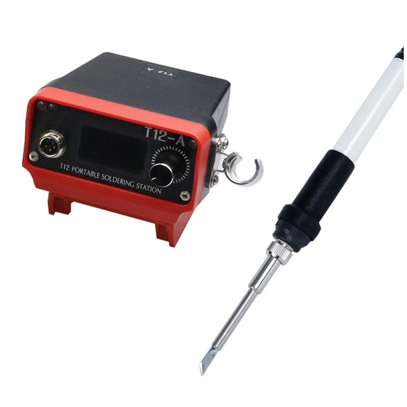 T12-A Portable Cordless Soldering Station T12 Solder Iron For Milwaukee Li-Ion Battery 18/20V Max For DIY Repair
T12-A Portable Cordless Soldering Station T12 Solder Iron For Milwaukee Li-Ion Battery 18/20V Max For DIY Repair